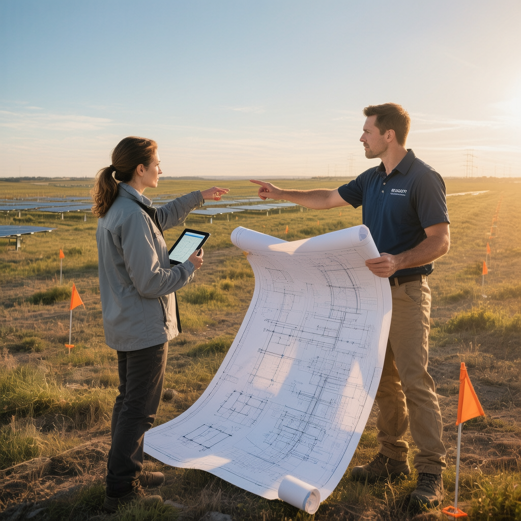 étude faisabilité projet solaire au sol
