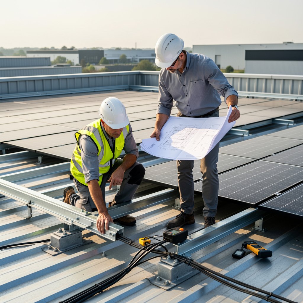 pose panneaux solaires bâtiment tertiaire