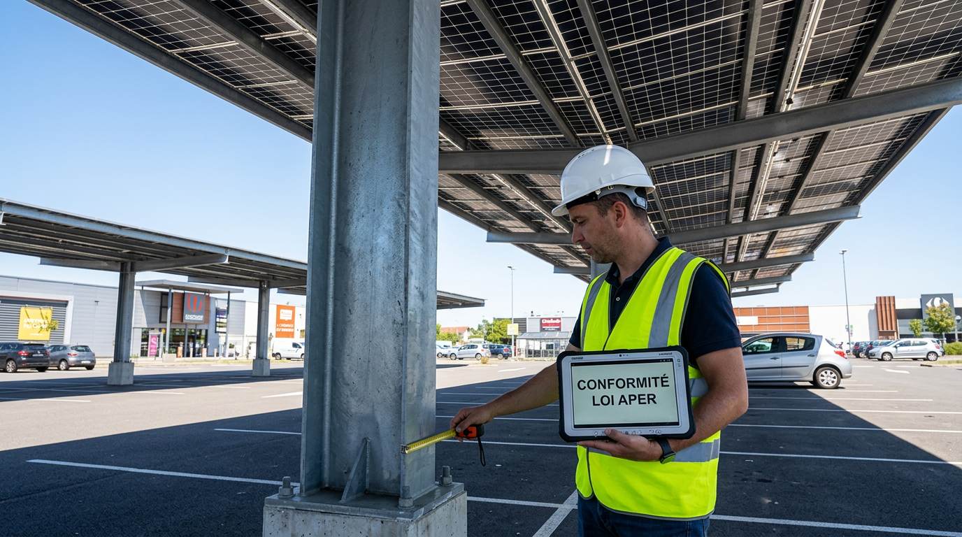 sanction loi APER parking solaire