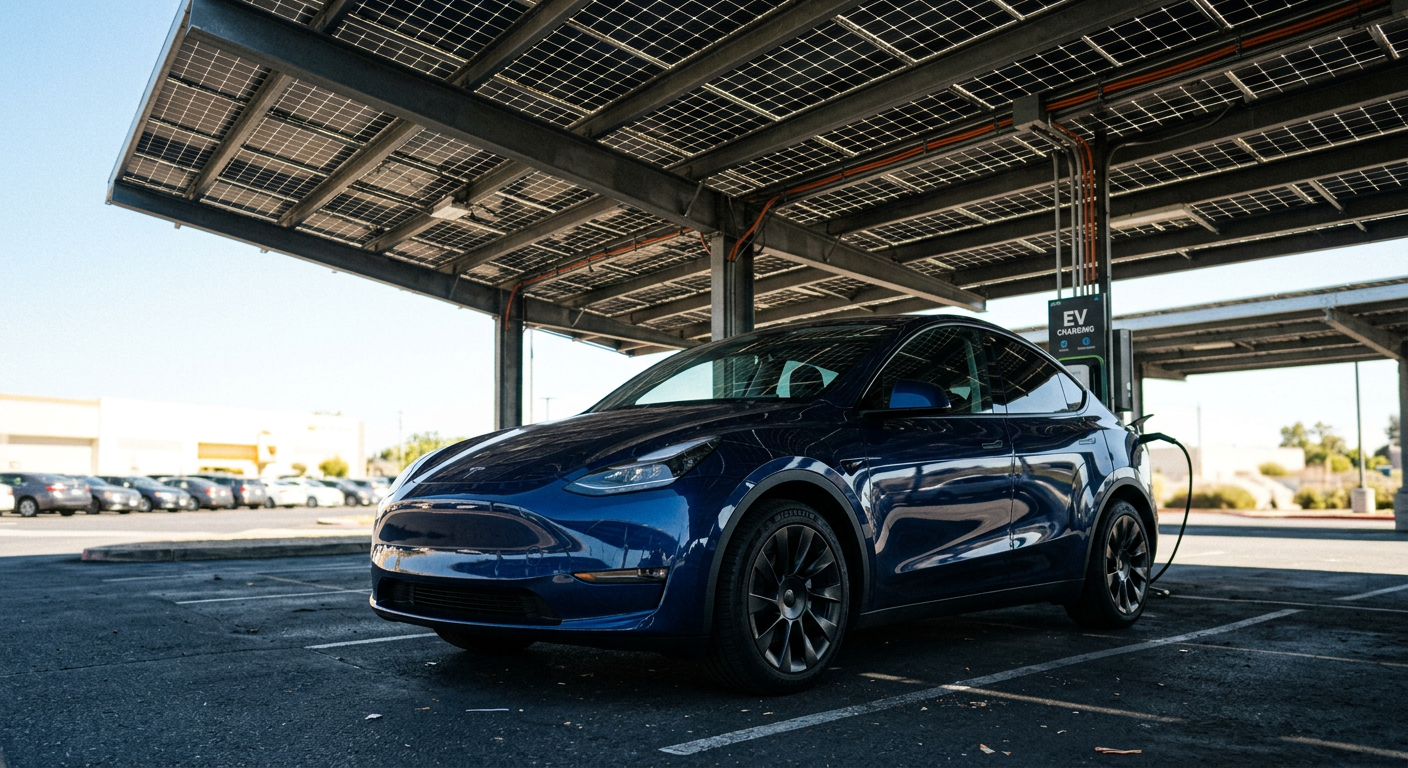 borne recharge solaire parking ombrière