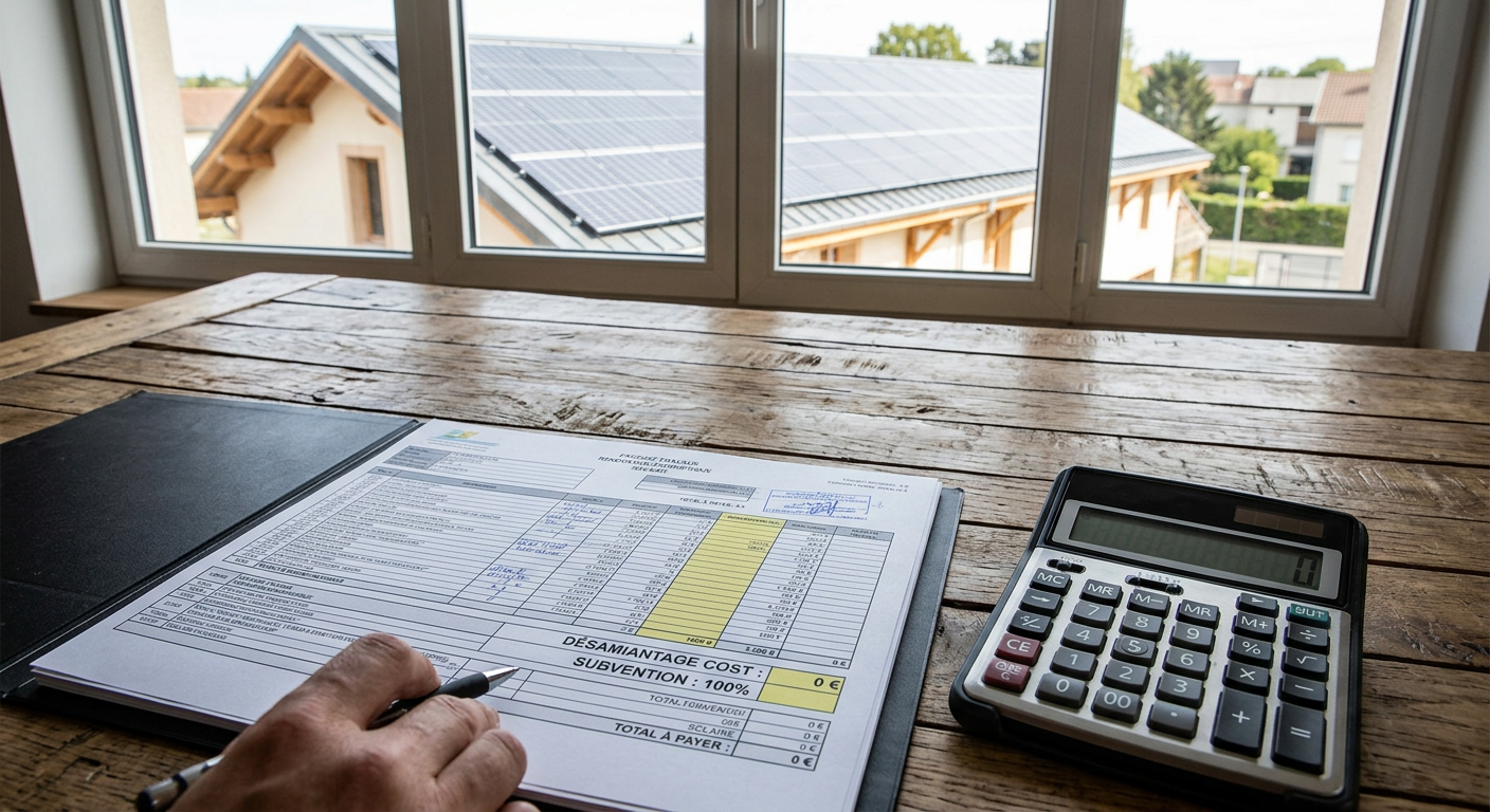 hangar photovoltaïque gratuit désamiantage toiture