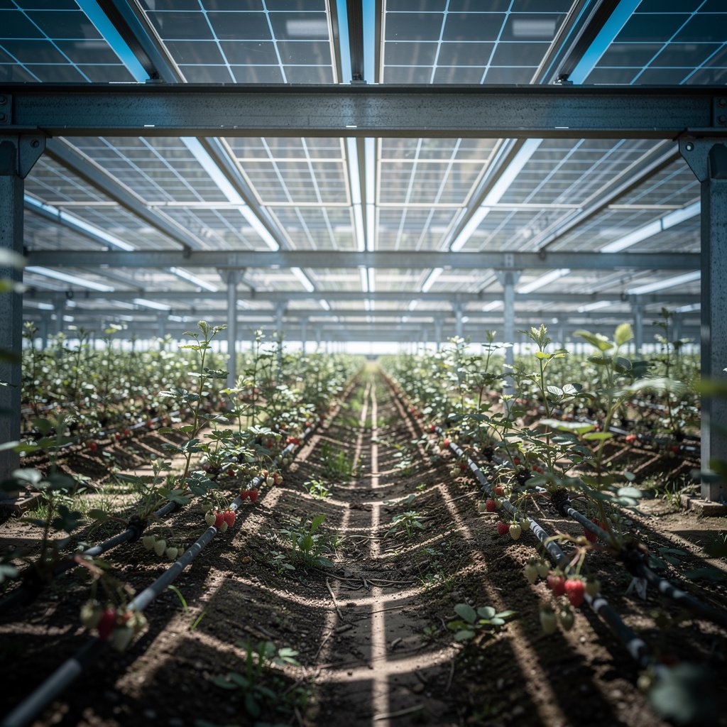 ombrière solaire agricole protection culture grêle