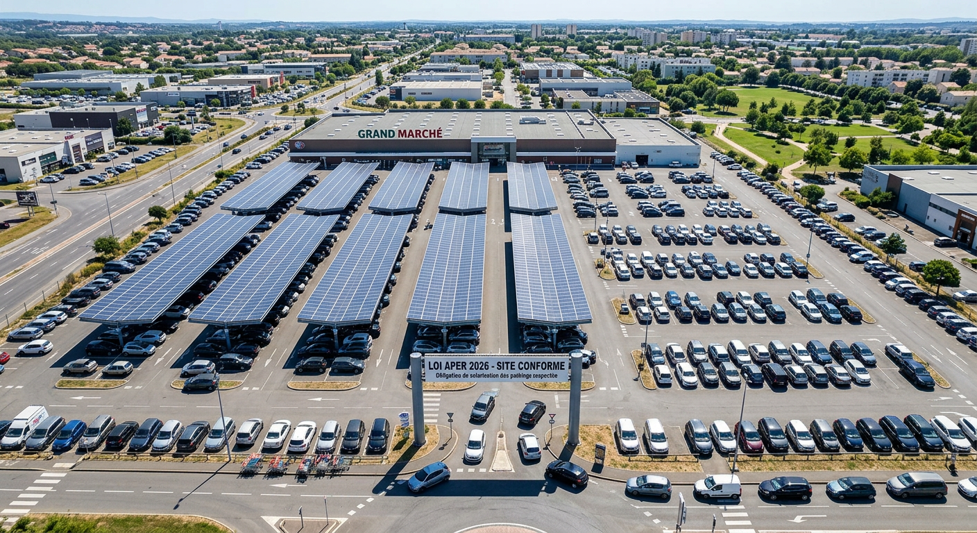 obligation solaire parking loi APER 2026