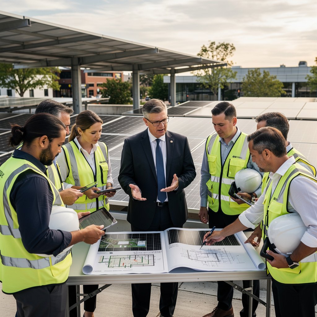 installation photovoltaïque bâtiment public